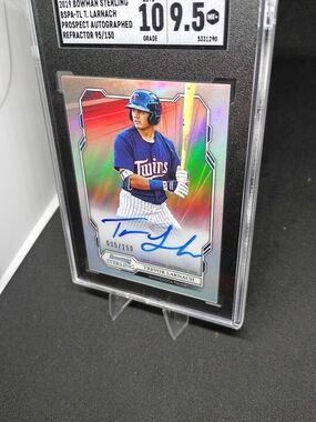 2019 Bowman Sterling Trevor Larnach Auto Refractor /150 SGC 9.5 Graded Card